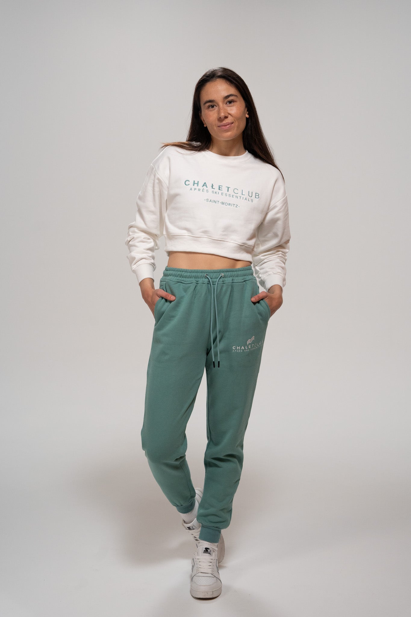 Cropped Sweatshirt - White