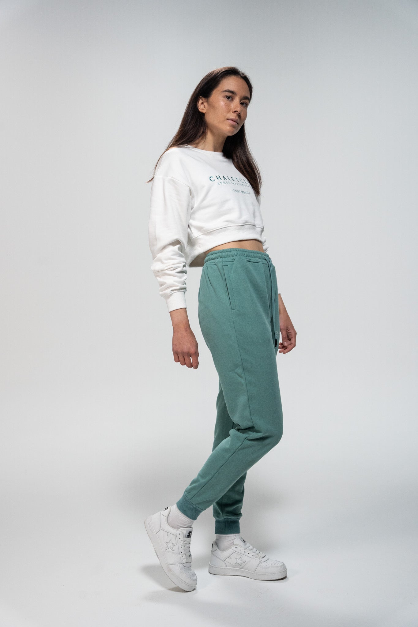 Cropped Sweatshirt - White