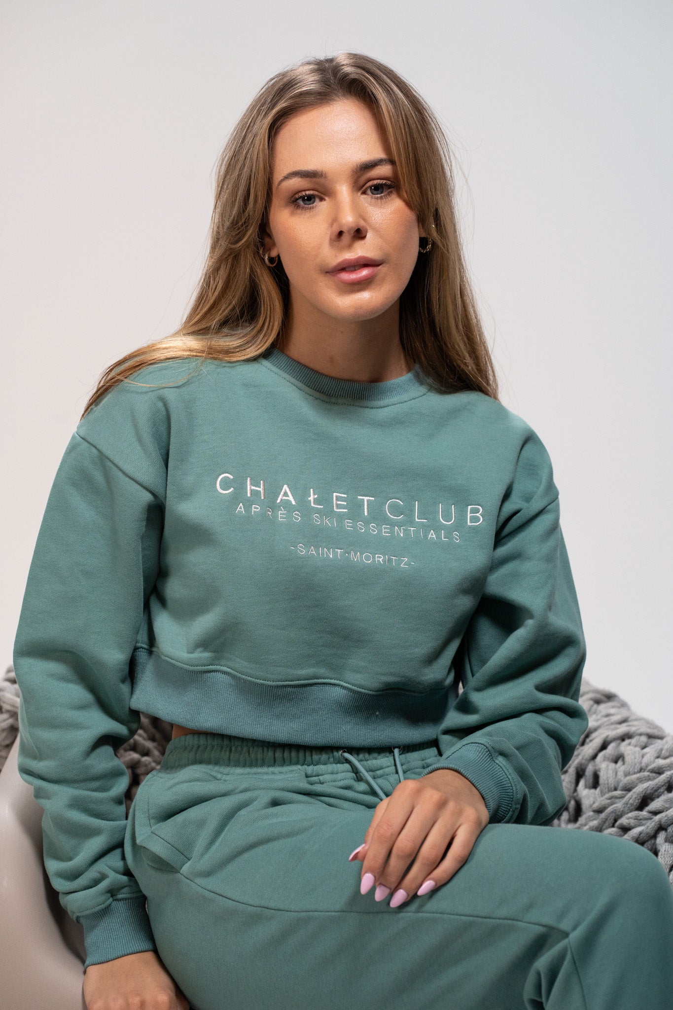 Cropped Sweatshirt - Green