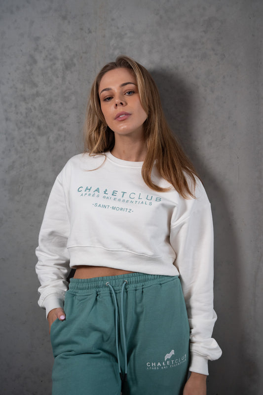 Cropped Sweatshirt - White